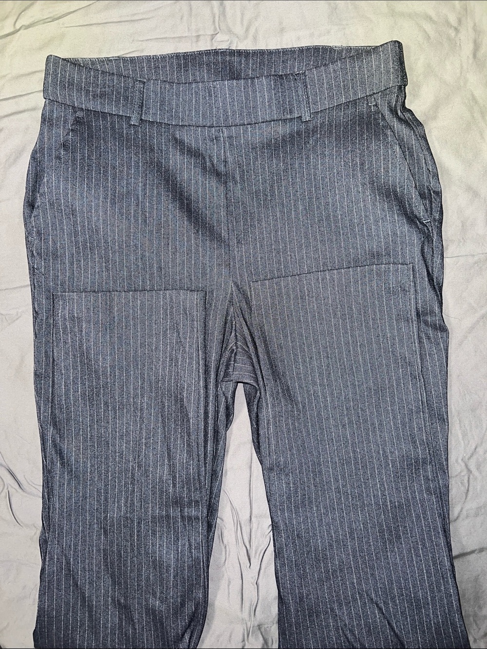 Rafaella dark navy Pinstripe Stretch Trousers